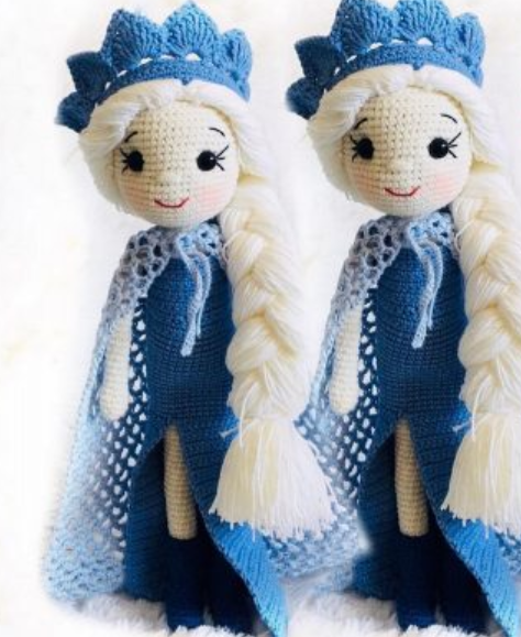 elsa amigurumi oyuncağı