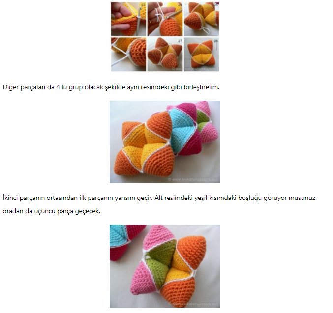 Amigurumi Yıldız Puzzle Top Tarifi